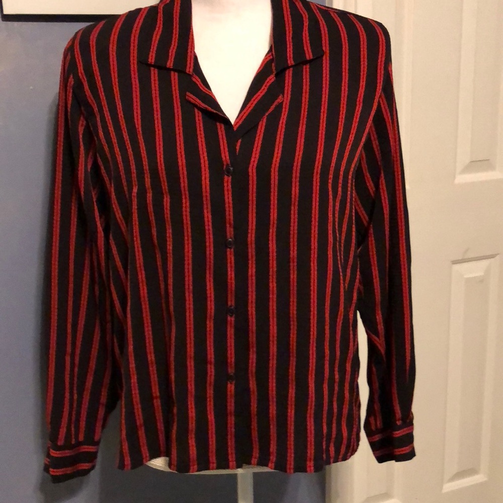David Matthew vintage black/red shirt. EUC